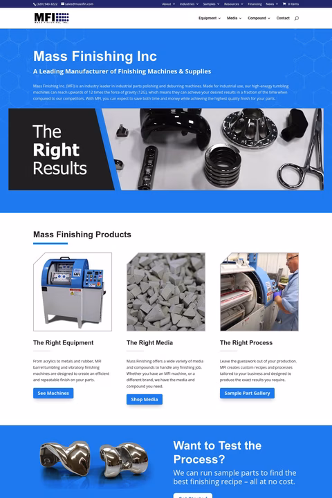 Mass Finishing Homepage 1440px