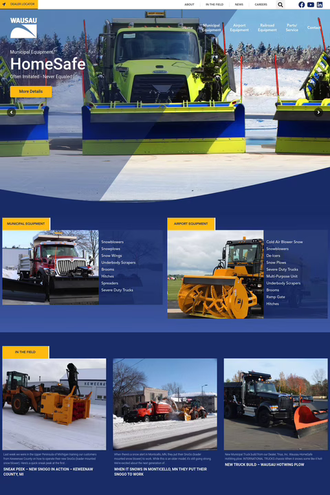 Wausau Equipment Homepage 1440px