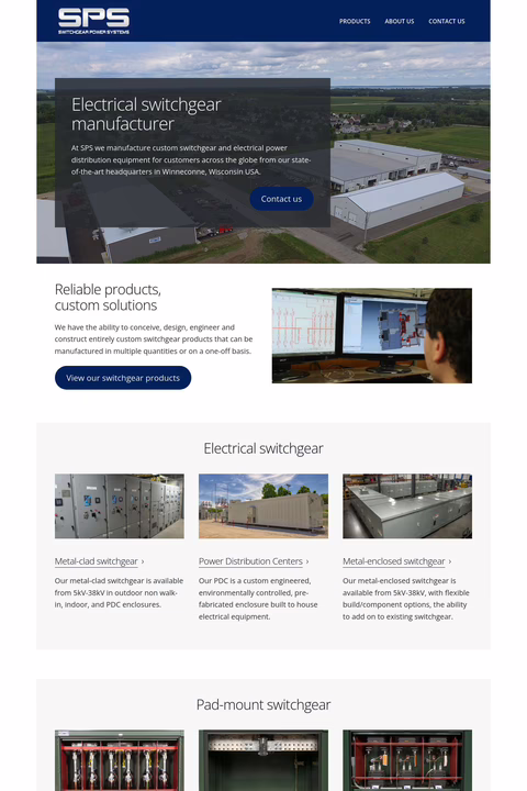 Switchgear Power Systems Homepage 1440px