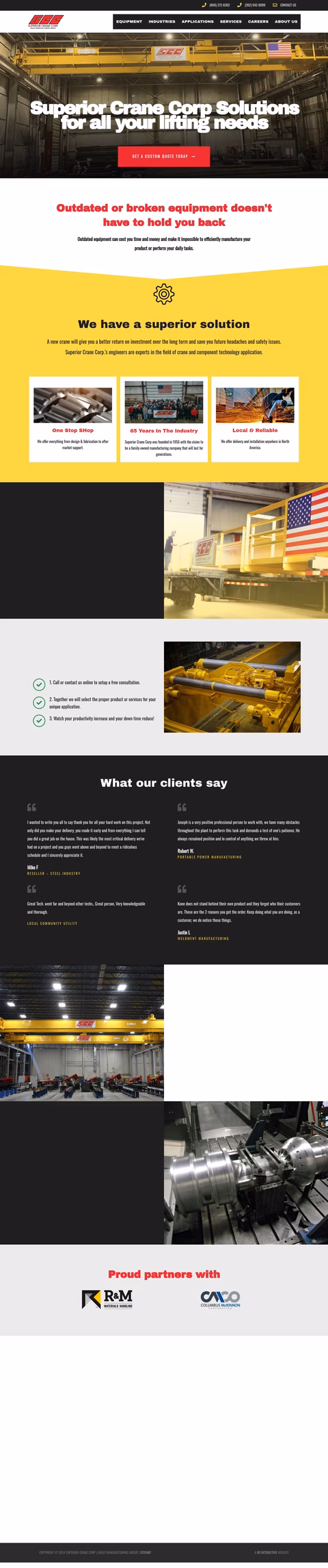 Superior Crane Homepage 1440px