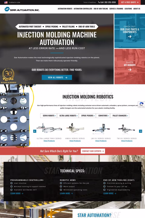 Star Automation Homepage 1440px