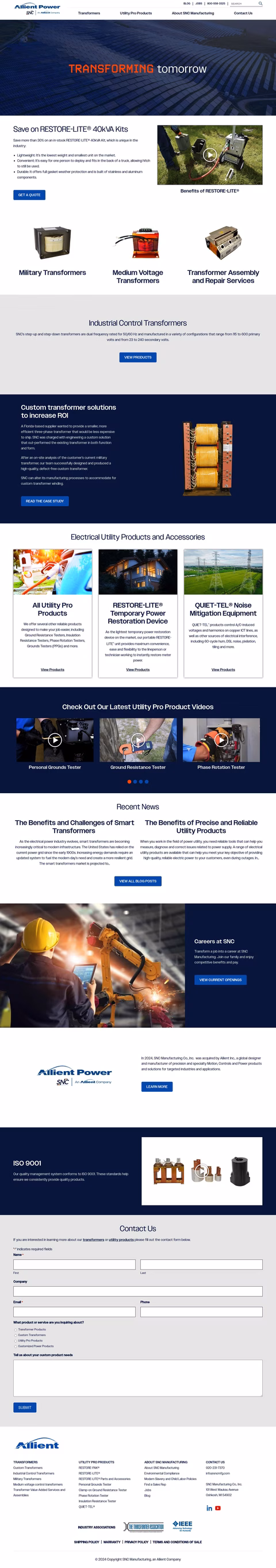 Snc Manufacturing Homepage 1440px
