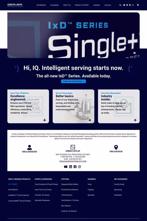 Server Products Homepage 1440px