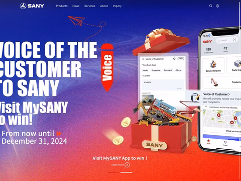Sany Group Homepage 1440px