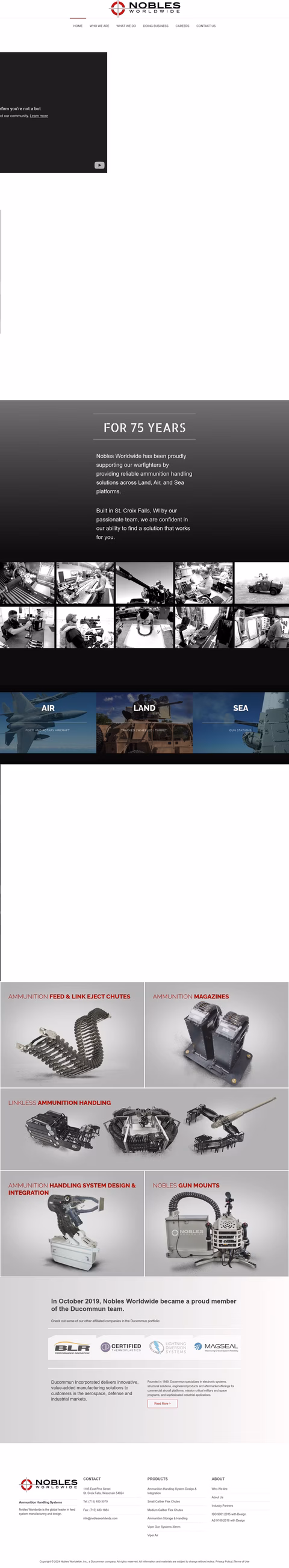 Nobles Worldwide Homepage 1440px