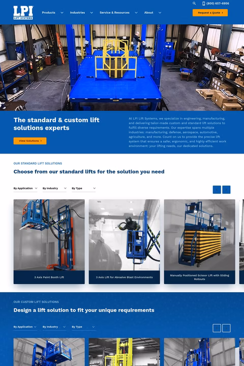 Lpi Lift Systems Homepage 1440px