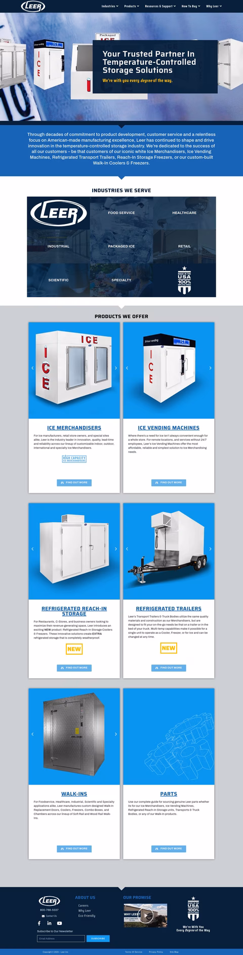 Leer Inc Homepage 1440px