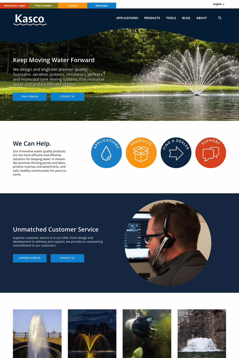 Kasco Marine Homepage 1440px