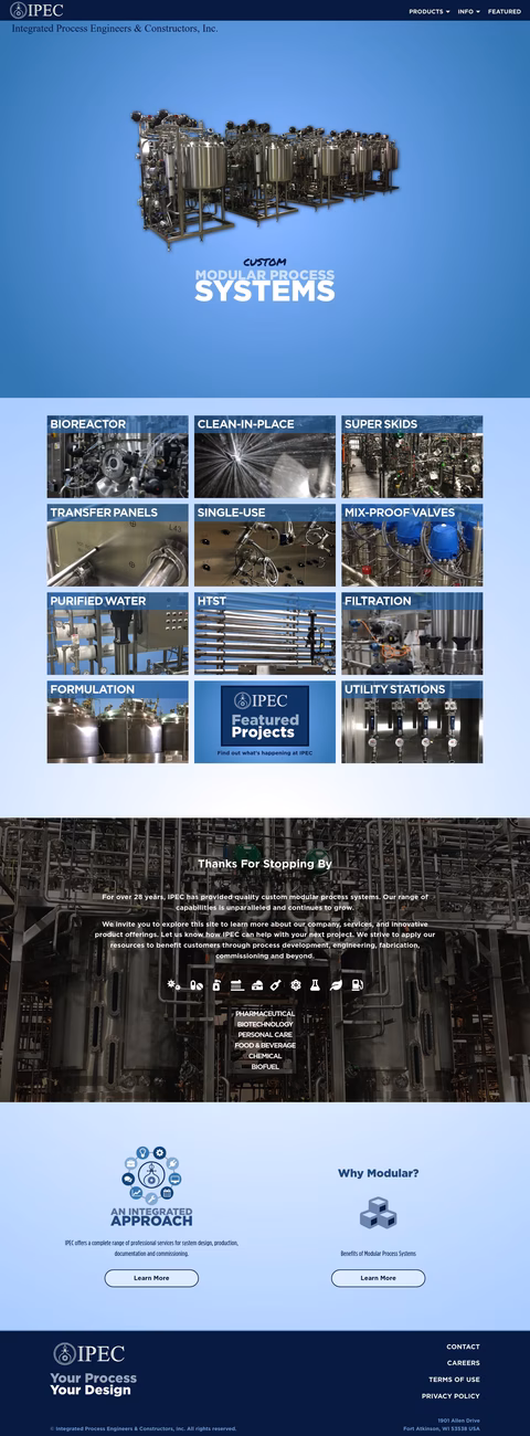 Ipec Inc Homepage 1440px