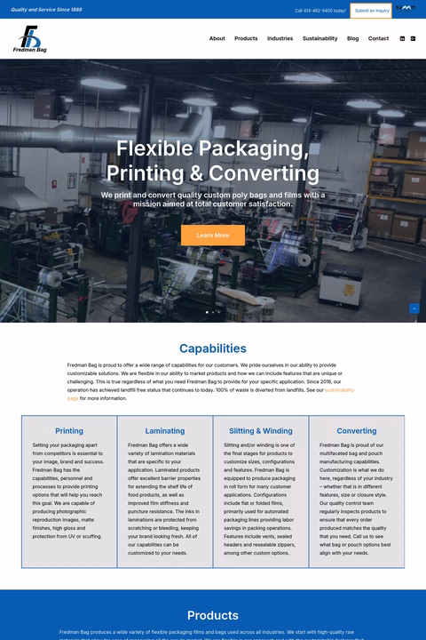 Fredman Bag Homepage 1440px