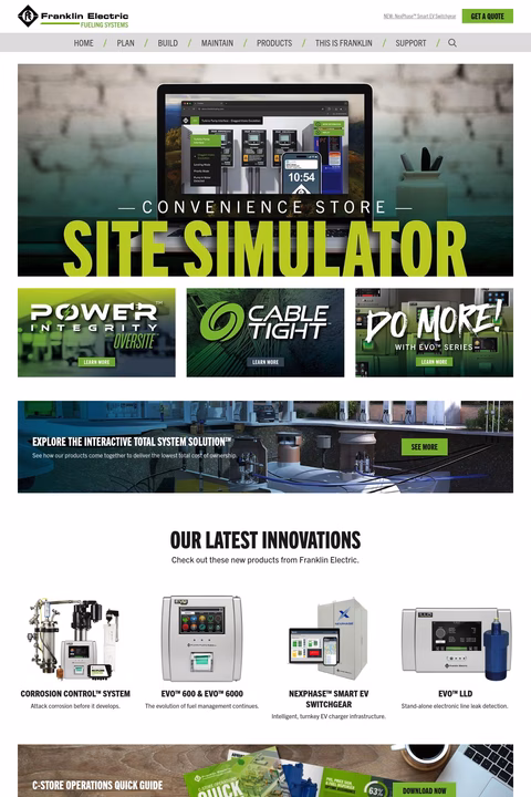 Franklin Fueling Systems Homepage 1440px