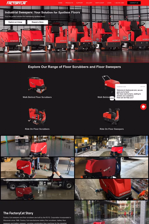 Factory Cat Homepage 1440px