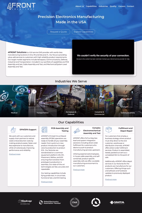 4Front-Solutions Homepage 1440px