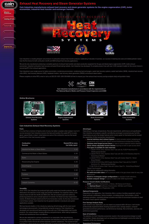Cain Industries Homepage 1440px