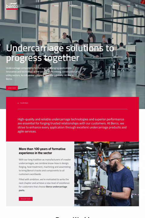 Berco Homepage 1440px