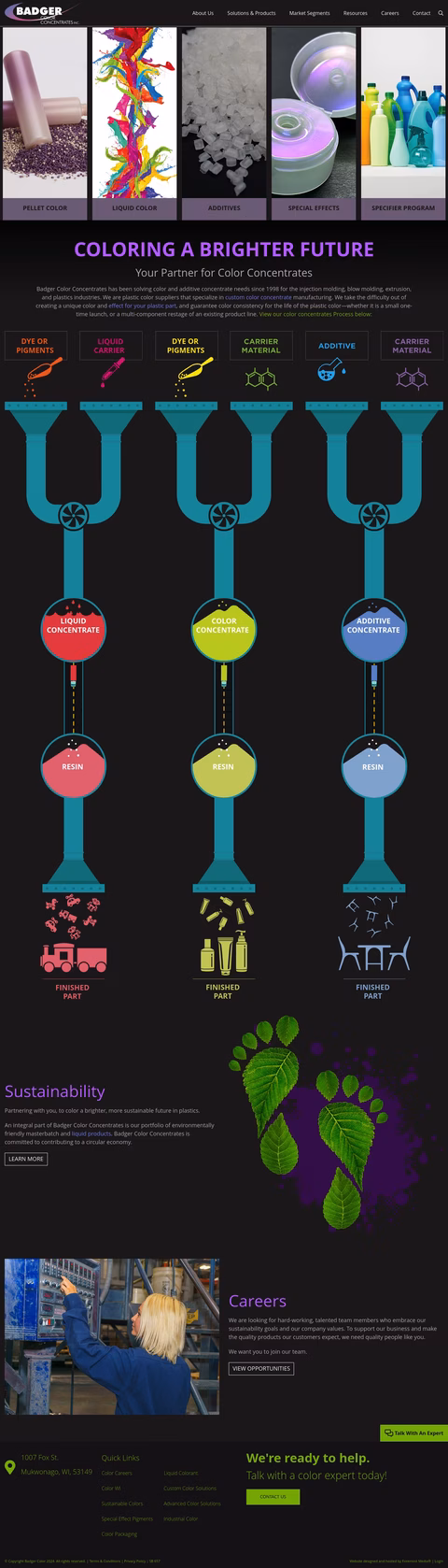 Badger Color Concentrates Homepage 1440px