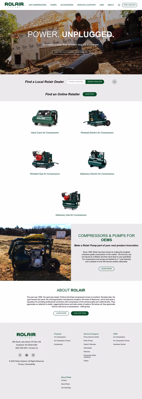 Rolair Homepage 1440px