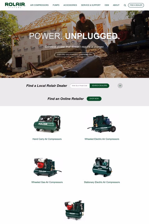 Rolair Homepage 1440px