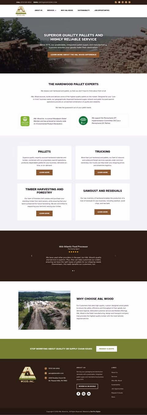 A-L-Wood-Inc Homepage 1440px