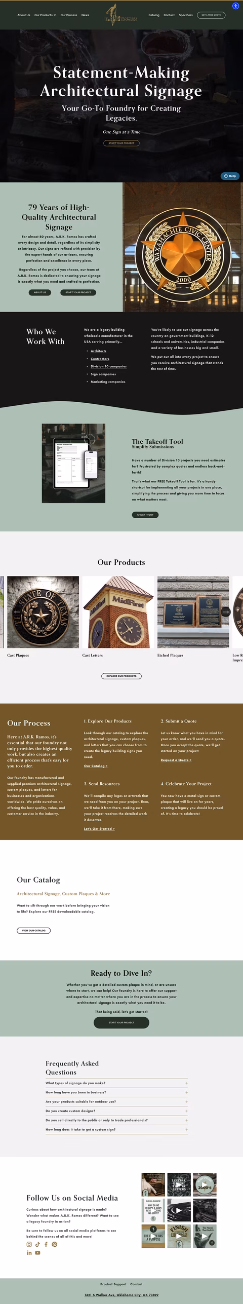 A-R-K-Ramos Homepage 1440px