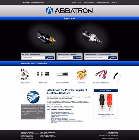 Abbatron Homepage 1440px