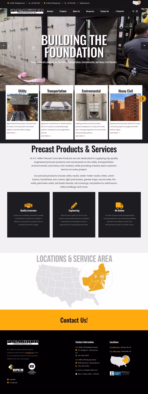 Ac-Miller-Concrete-Products Homepage 1440px