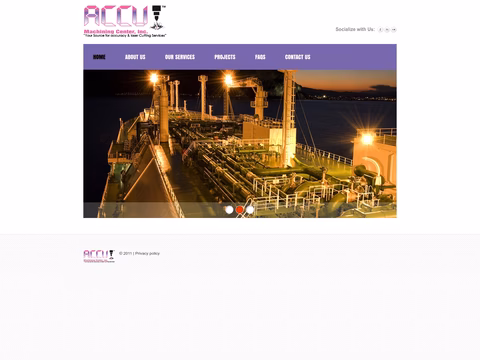Accu-Machining-Center Homepage 1440px