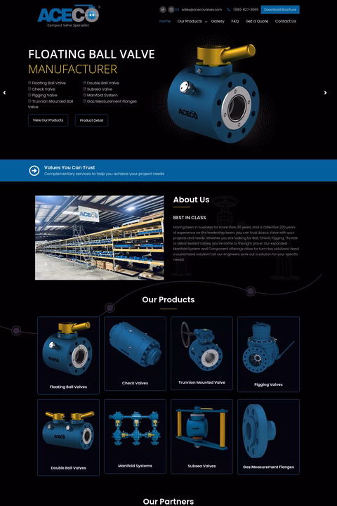 Aceco-Valves Homepage 1440px