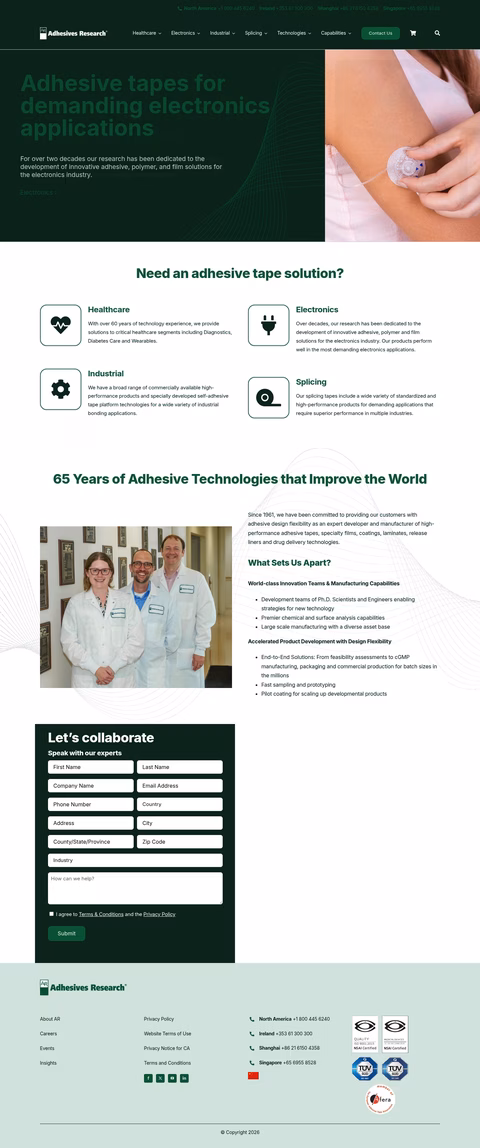 Adhesives-Research Homepage 1440px