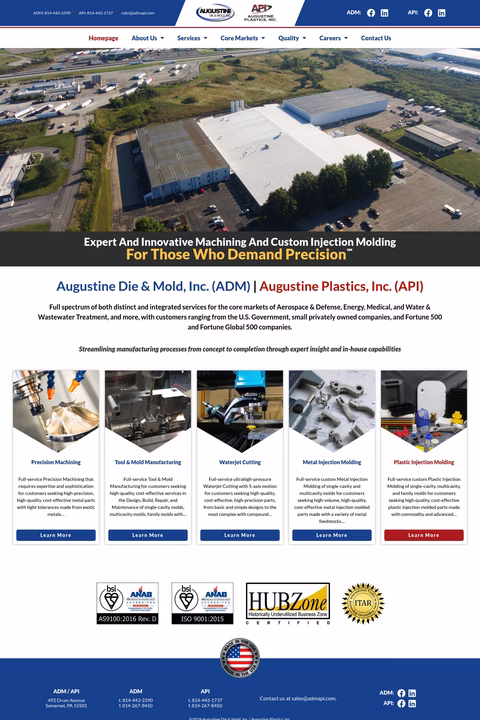 Adm-Api Homepage 1440px