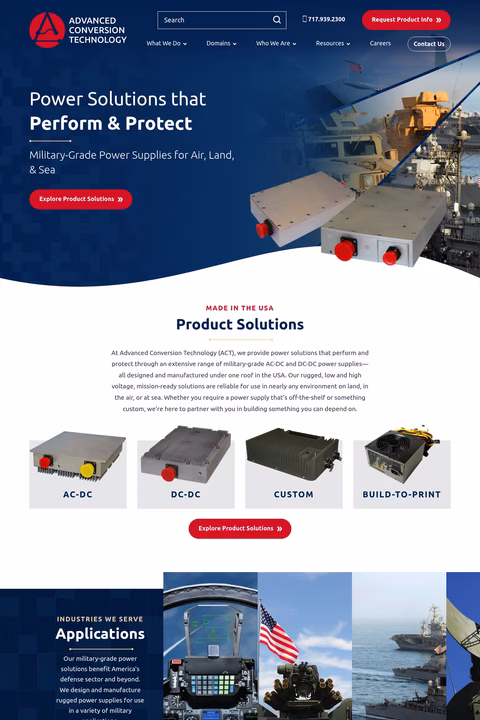 Advanced-Conversion-Technology Homepage 1440px