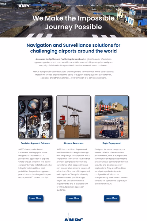 Advanced-Navigation-Positioning-Corporation Homepage 1440px