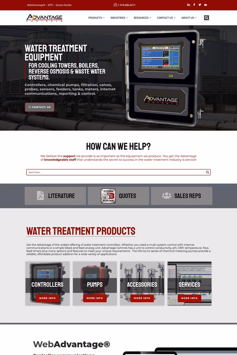 Advantage-Controls Homepage 1440px