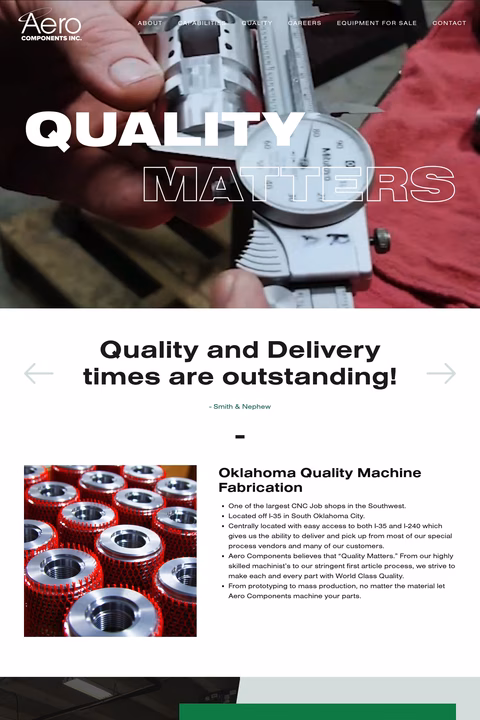 Aero-Components Homepage 1440px
