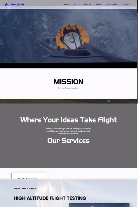 Aerostar-Tillamook Homepage 1440px