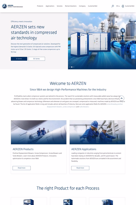 Aerzen-Usa Homepage 1440px