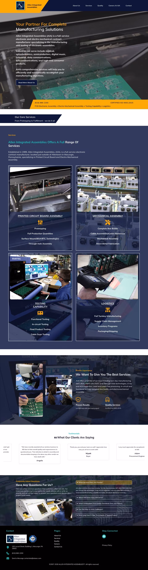 Allen-Integrated-Assemblies Homepage 1440px