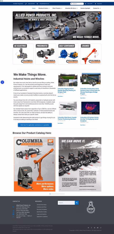 Allied-Power-Products Homepage 1440px