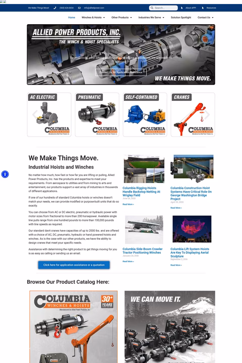 Allied-Power-Products Homepage 1440px