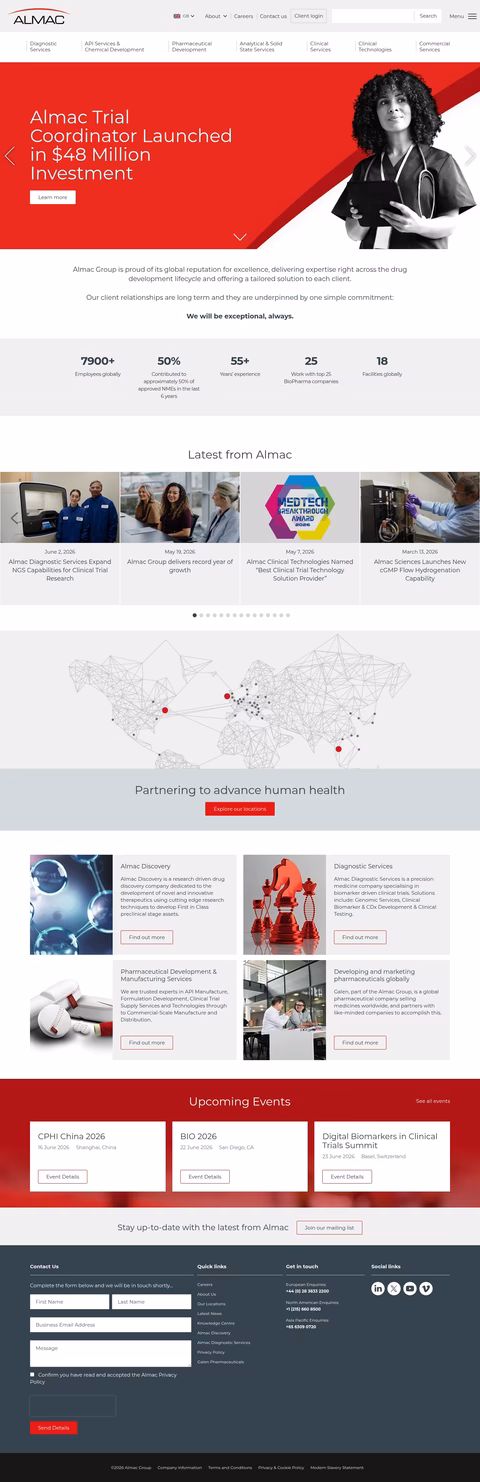 Almac-Group Homepage 1440px
