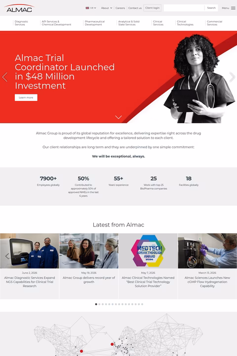 Almac-Group Homepage 1440px