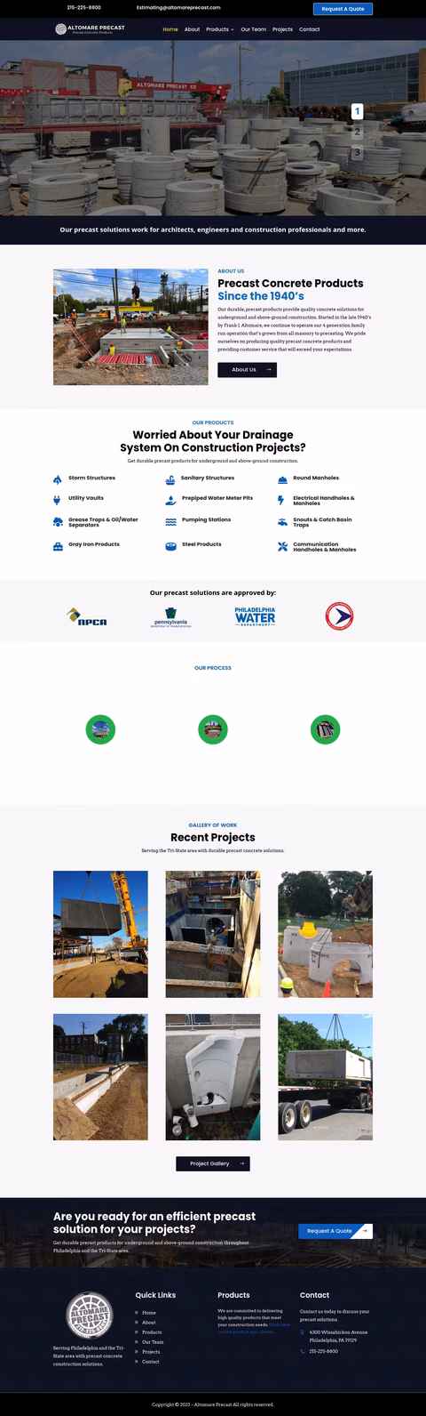Altomare-Precast Homepage 1440px