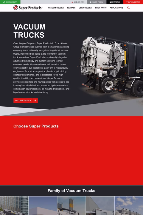 Super Products Homepage 1440px