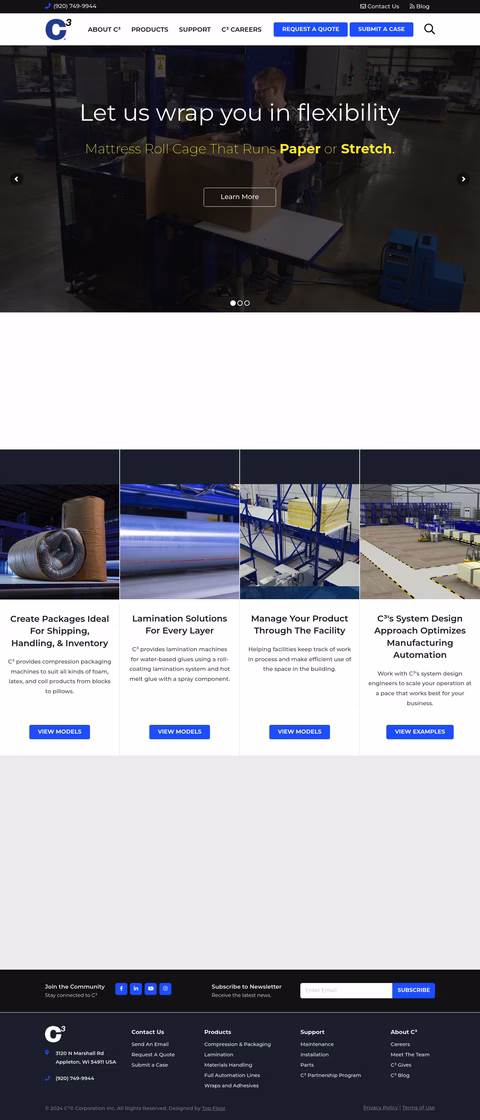 C3 Corporation Homepage 1440px