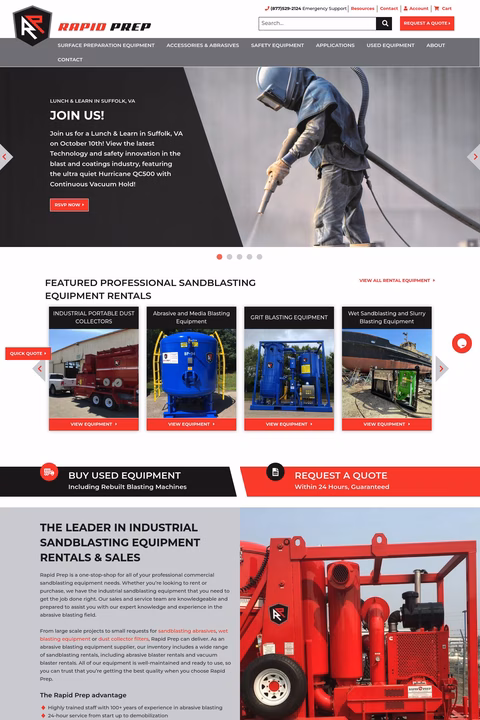 Rapid Prep Homepage 1440px