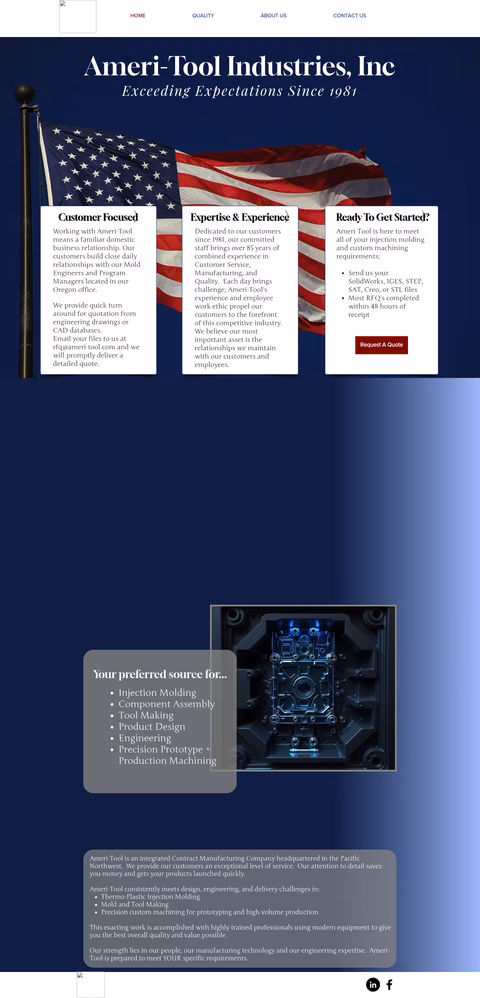 Ameri-Tool-Industries Homepage 1440px