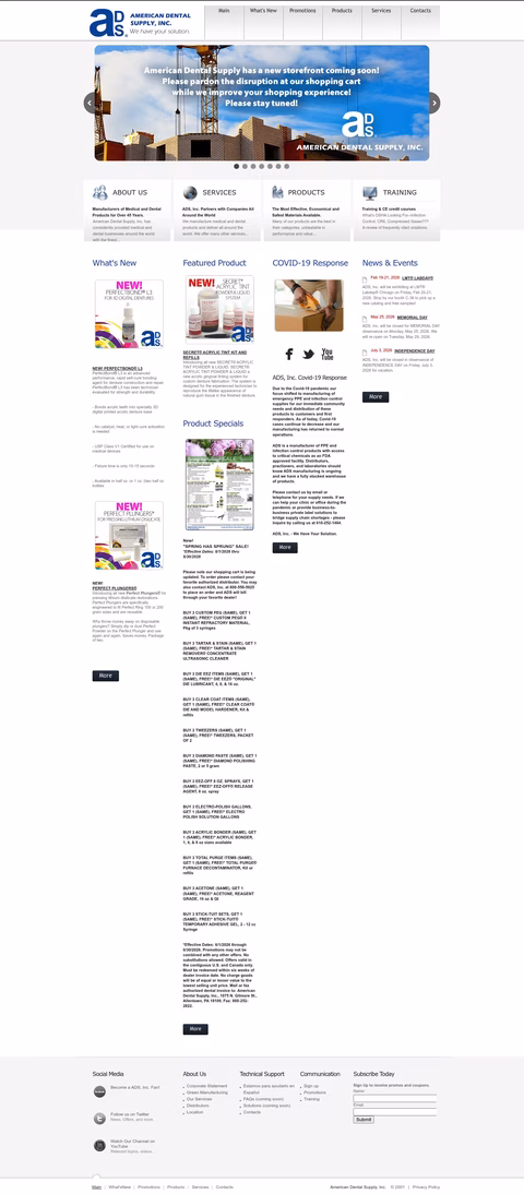 American-Dental-Supply Homepage 1440px