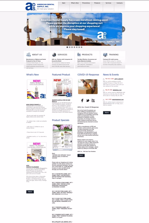 American-Dental-Supply Homepage 1440px