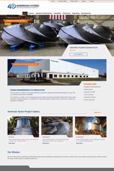 American-Hydro Homepage 1440px
