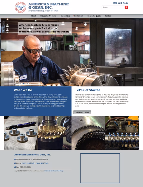 American-Machine-Gear Homepage 1440px